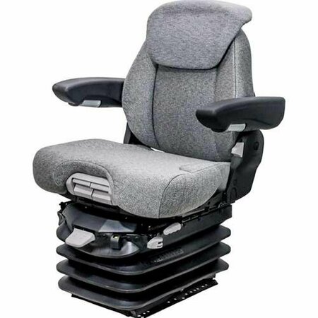 AFTERMARKET Seat And Air Suspension  Gray Fabric Fits Case IH 7189 Magnum92009300 KM 1061 6904-KM